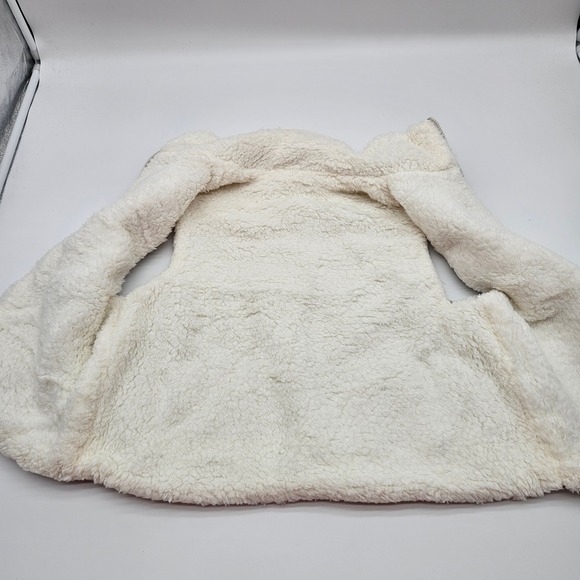 No Boundaries Reversible Puffer Sherpa Vest Stone Tile Size S 4-6 - Picture 6 of 8